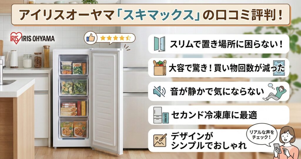 アイリスオーヤマ「スキマックス」の口コミ